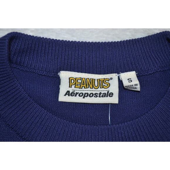 Snoopy Aeropostale Hockey Crew Rugby Sweater NWT Size Small68 - Picture 4 of 6